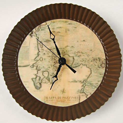 Настенные часы «Antique Map» своими руками