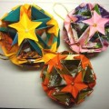 новогодних шары оригами